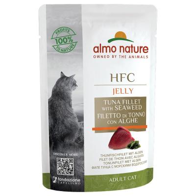 Lot Almo Nature HFC Jelly 12 x 55 g - filets de thon, algues