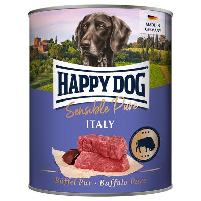 Lot Happy Dog Sensible Pure 12 x 800 g - Italie (pur buffle)