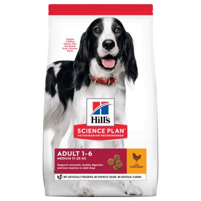 Hill's Science Plan Adult 1-6 Medium poulet - lot % : 2 x 14 kg