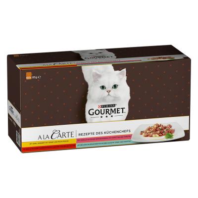 M&eacute;gapack PURINA Gourmet &Agrave; la Carte 60 x 85 g - Recettes du chef