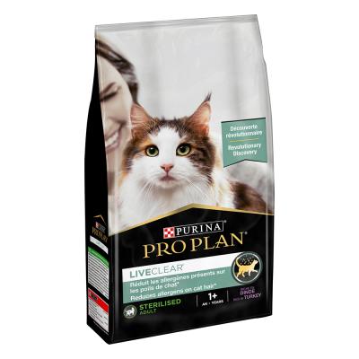 PURINA PRO PLAN LiveClear Sterilised Adult dinde - lot % : 2 x 7 kg