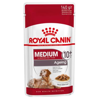 Royal Canin Medium Ageing 10+ Sachets pour chien 1 bo&icirc;te (10 x 140 g)