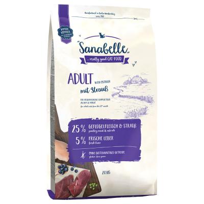 Sanabelle Adult &agrave; l'autruche pour chat 2 kg