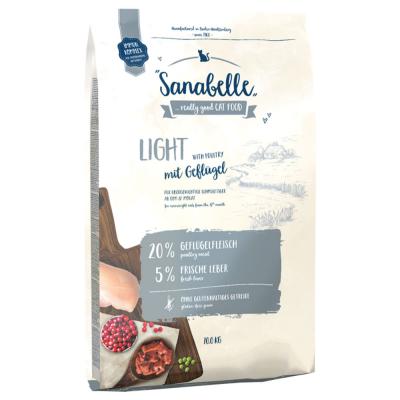 Sanabelle Light avec de la volaille pour chat 2 x 10 kg