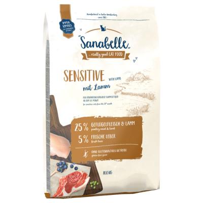 Lots &eacute;conomiques Sanabelle 2 x 10 kg - Sanabelle Sensitive, agneau