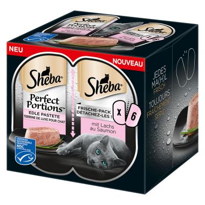 Sheba Perfect Portions 48 x 37,5 g - Terrine de luxe - saumon