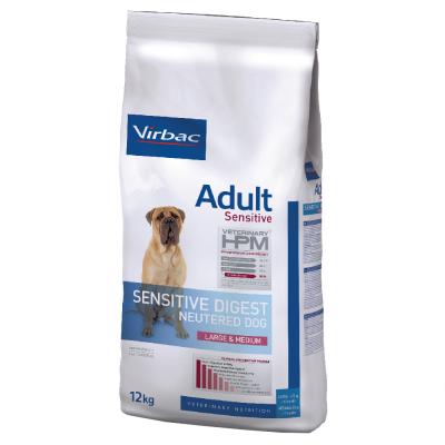 Virbac HPM Adult Sensitive Neutered Large & Medium - lot % : 2 x 12 kg