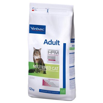 Virbac Veterinary HPM Vet Cat Ad Neutered Nourriture pour Chat 12 kg