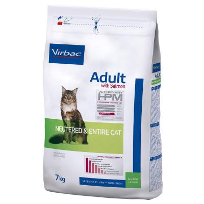 Virbac Veterinary HPM Cat Adult saumon - lot % : 2 x 7 kg