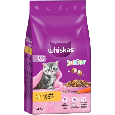 Whiskas Junior au poulet pour chat 2 x 1,9 kg