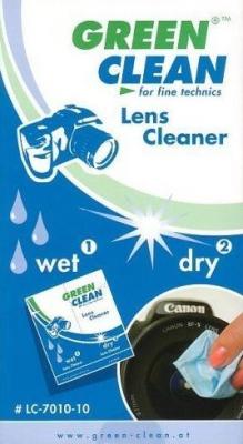 GREEN CLEAN kit de 10 lingettes Wet & Dry pour nettoyage optique