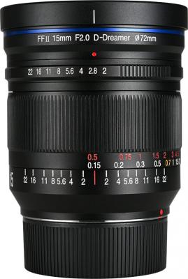 Objectif hybride Laowa 15mm f/2 Z&eacute;ro-D noir pour Leica M