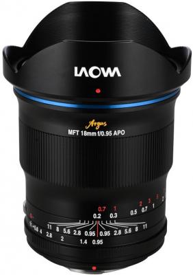 Objectif hybride Laowa Argus 18mm f/0.95 MFT APO pour Micro 4/3 Noir