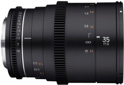 Samyang 35 mm T1.5 VDSLR MK2 monture Micro 4/3 objectif vid&eacute;o