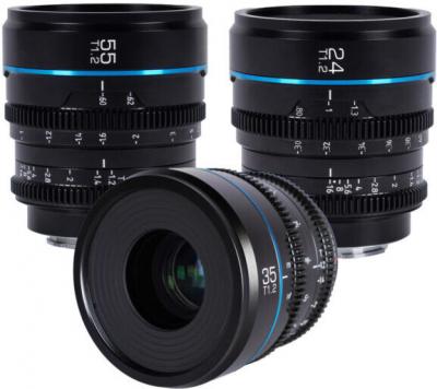 Sirui Optical Kit Nightwalker 24-35-55 Mm 1.2 Se Camera Lens Bleu 