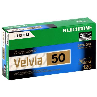Fujifilm Velvia 50 120 Reel Blanc