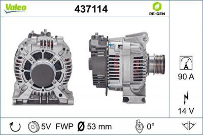 Alternateur REMANUFACTURED PREMIUM 437114 Valeo
