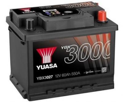 Yuasa - Batterie voiture YBX3027 12V 62Ah 550A