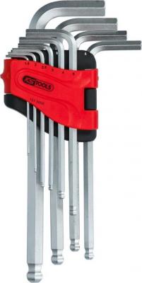 Ks tools jeu de cl&eacute;s m&acirc;les coud&eacute;es &agrave; six pans creux et t&ecirc;te