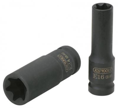 KS TOOLS 515.1058 Douille longue &agrave; chocs TORX 1/2'', E22