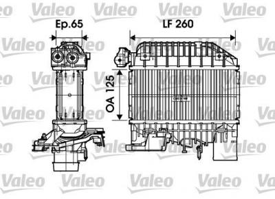 Intercooler radiateur de turbo VALEO 817698 (X1)