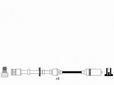 NGK Fils de bougies / Faisceau d'allumage 0967 AUDI A3