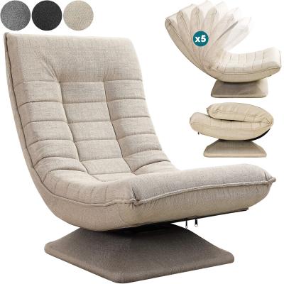 Fauteuil relax Aberdeen Cr&egrave;me Tissu