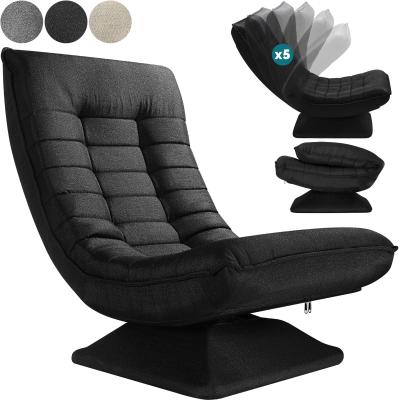 Fauteuil relax Aberdeen Noir Tissu