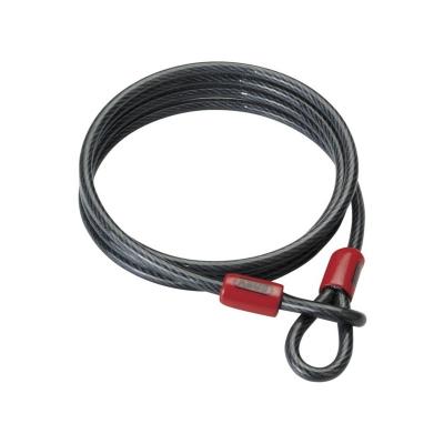 C&acirc;ble antivol &agrave; boucles en acier gain&eacute; pvc Cobra 12 x 1200 mm