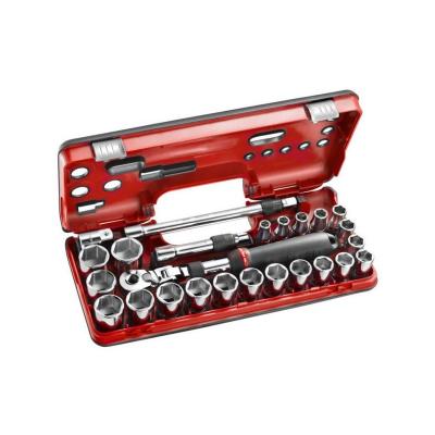 Coffret dbox cliquet extensible 1/2"" - douilles 1/2 6 pans m&eacute;triques - Facom