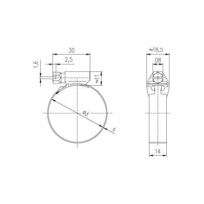 Collier Serflex 14mm Sx 14 032-052