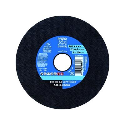 Pferd disque &agrave; tron&ccedil;onner sgp steelox d125x0,8 mm droit inox per&ccedil;age