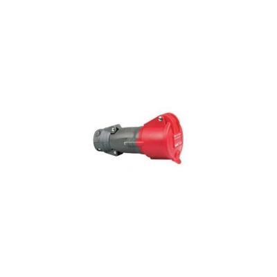 Prise droite femelle 16 Amp&egrave;res 3P+N+T IP44 rouge - Hypra 52284