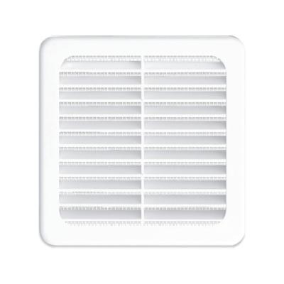 Grille carr&eacute;e plastique universelle 100x100mm 28cm&sup2; - blanc