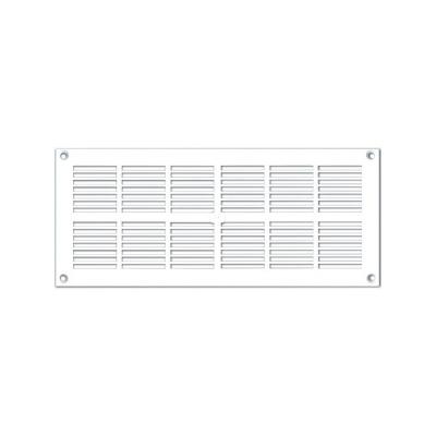 Grille ventilation rectangle extra-plate L : 254 x 110 mm - blanc