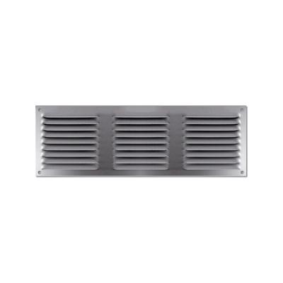 Grille de ventilation &agrave; persiennes - aluminium anodis&eacute; 300 x 200 mm