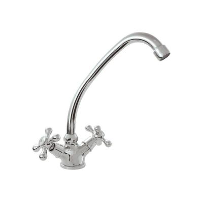 ROUSSEAU Robinet m&eacute;langeur de cuisine Beverly - Sans douchette - Gris chrom&eacute;