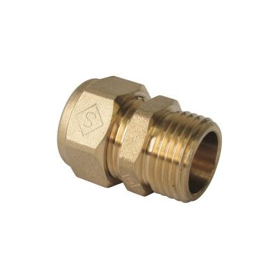 SOMATHERM Raccord m&acirc;le &agrave; compression PER droit &Oslash; 12 - &Oslash; filetage 3/8