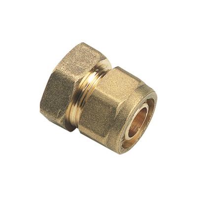 Raccord droit femelle PER &agrave; compression &Oslash;12 - Femelle 12/17 (3/8"")