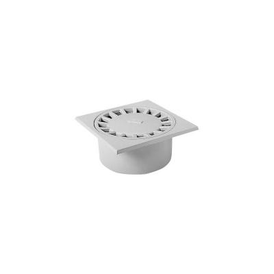 Siphon de sol faible hauteur 25x25 cm gris clair - SC891G