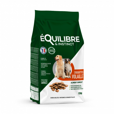 Equilibre et Instinct - Croquettes grand chien adulte volaille fraiche