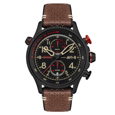 Avi8 Homme Analogique Quartz Montre avec Bracelet en Cuir AV-4080-04