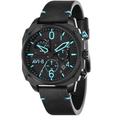 Montre Avi-8 AV-4052-05 - Hawker Hunter Cuir Acier Noir Avi-8