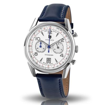 Montre LIP ""HIMALAYA 40 pouces Blanc argent&eacute; - 671593 40 mm 