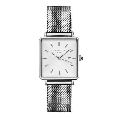 Montre Rosefield Femme "The Boxy" Quartz - Bo&icirc;tier m&eacute;tal - QWSS-Q02
