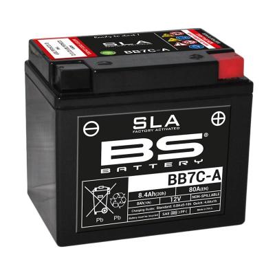 Batterie moto activ&eacute;e en usine BS Battery BB7C-A