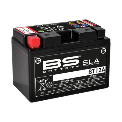 BS battery 300679&nbsp;bt12&nbsp;a AGM SLA Moto Batterie Noir