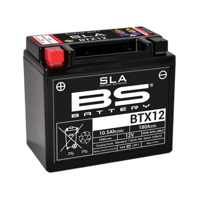 Batterie BS Battery BTX12 12V 10,5Ah SLA activ&eacute;e usine