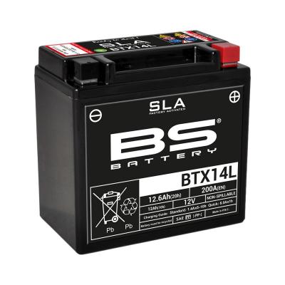 BS battery 300669&nbsp;btx4l AGM SLA Moto Batterie Noir