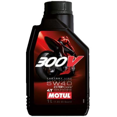Huile moteur 4T Motul 300V factory line road racing 5W40 1L
